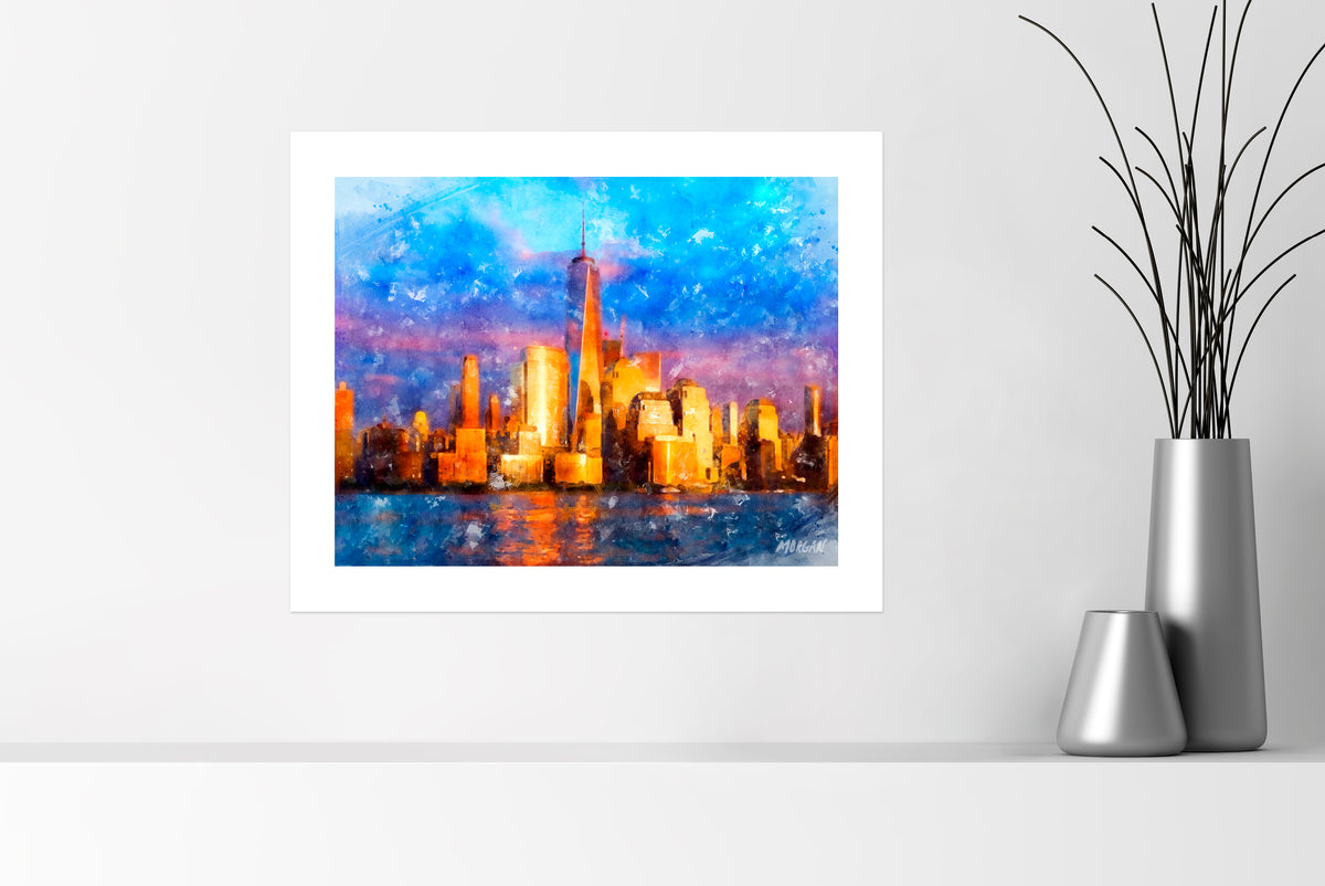 NYC Skyline 20&quot;X16&quot; Art Print