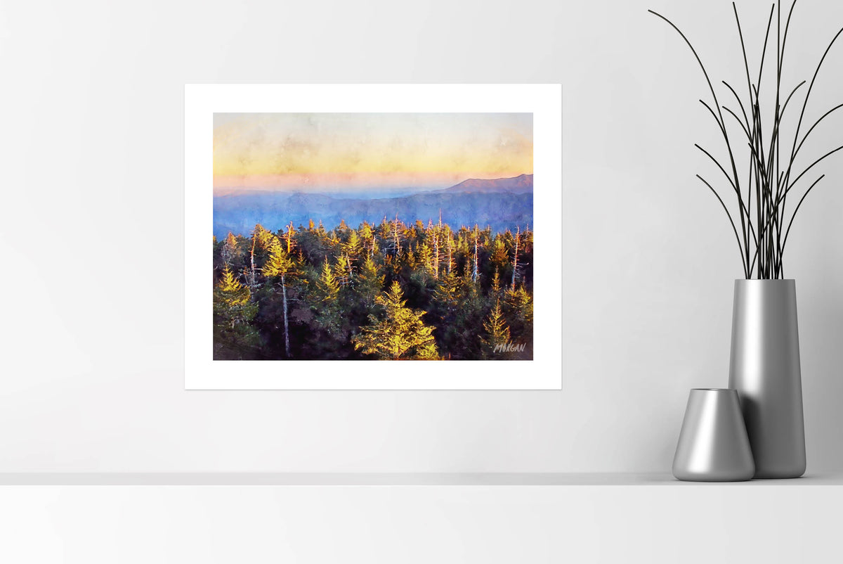 From Clingmans Dome - Great Smoky Mountains Art Prints