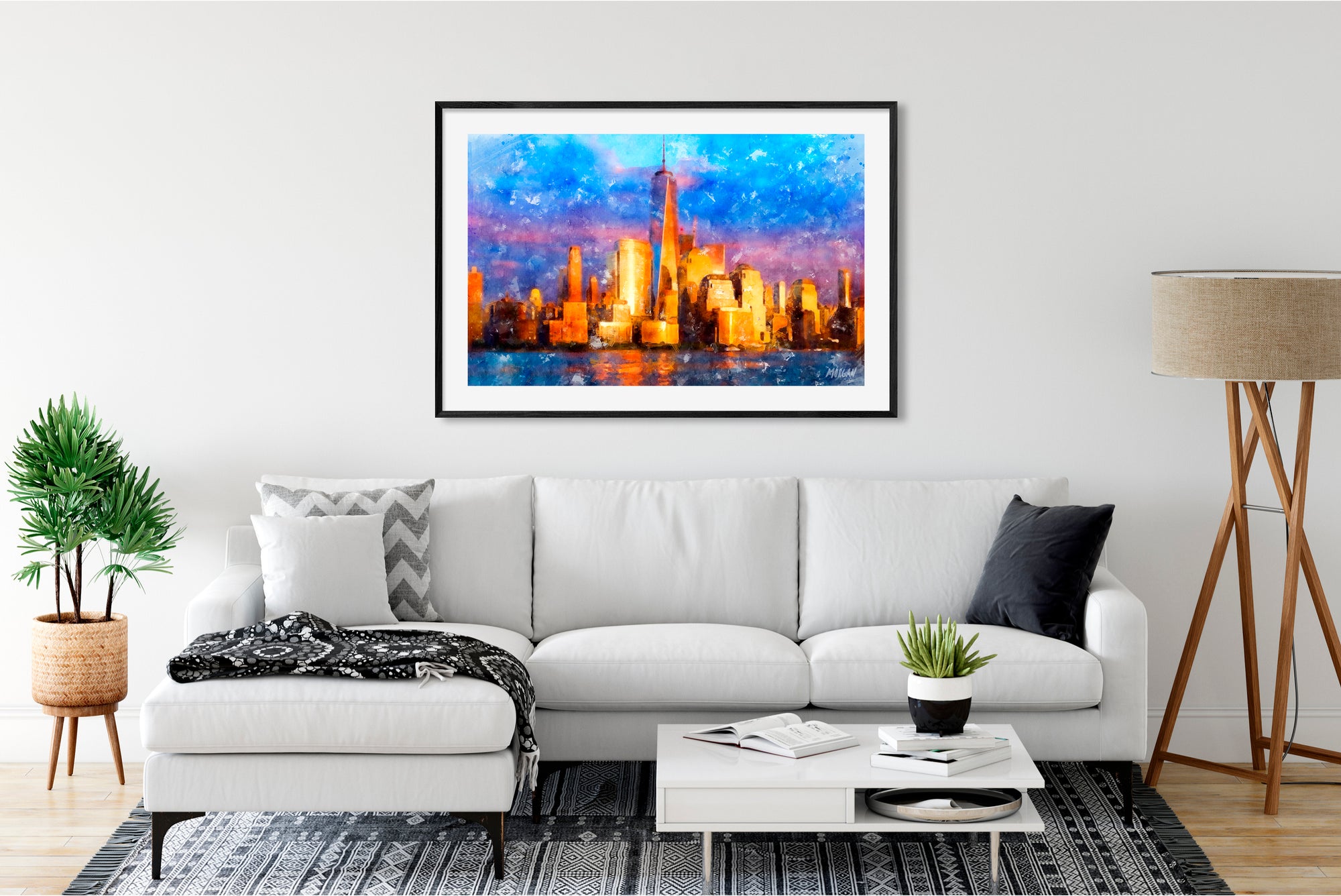 NYC Skyline Framed Art Print
