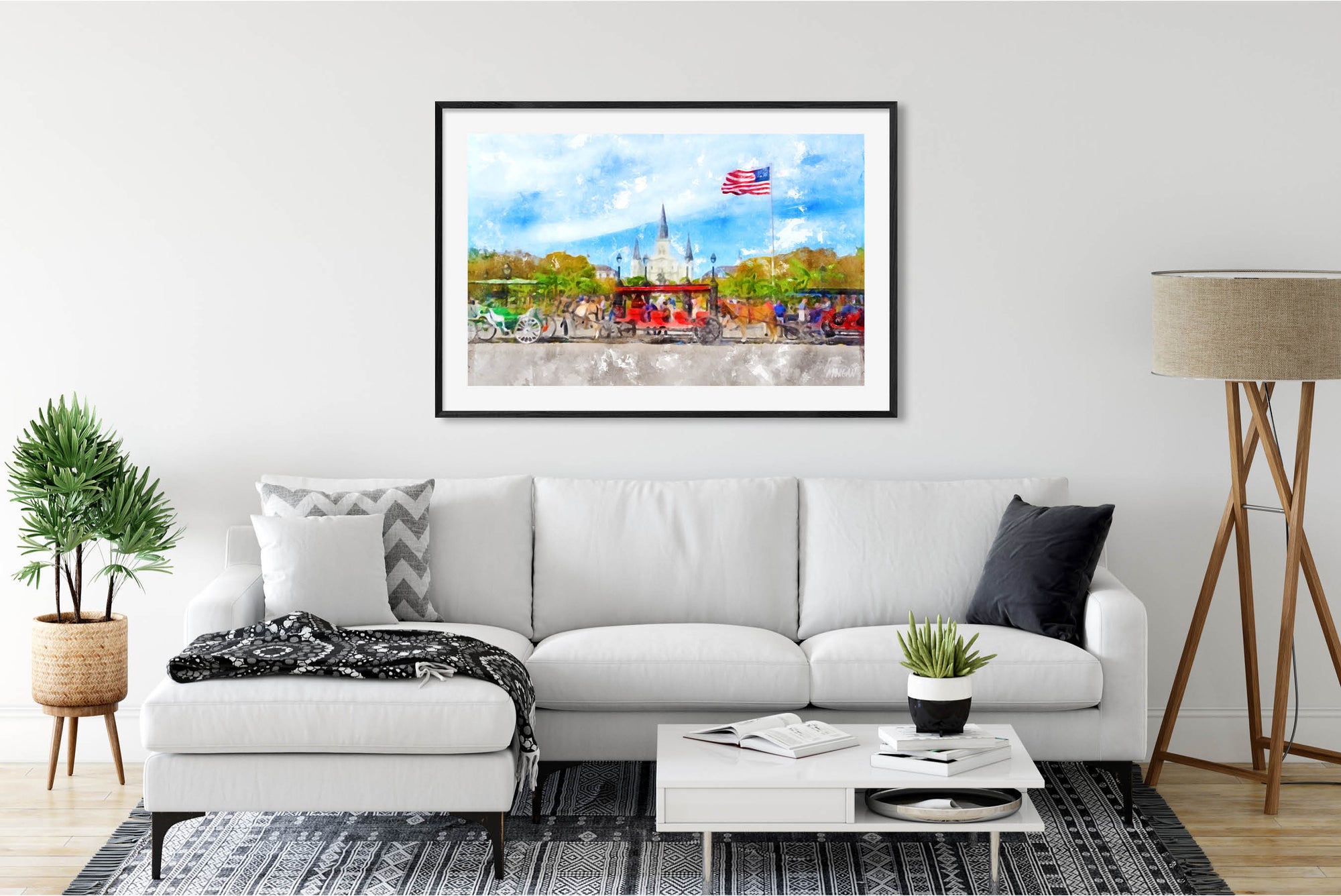 Jackson Square - New Orleans Art Print In Room