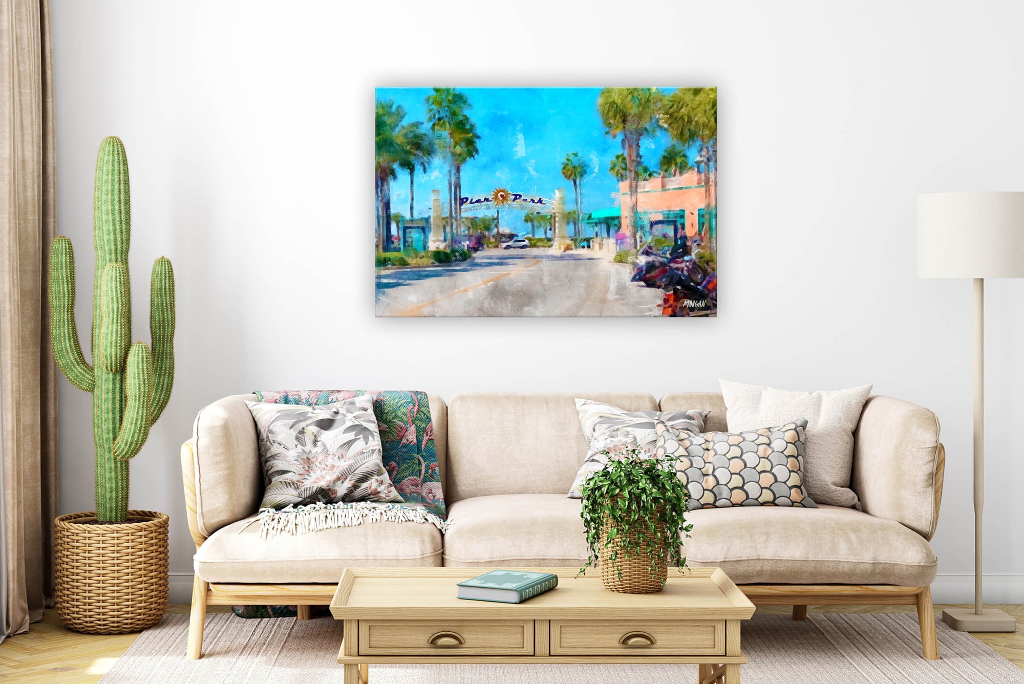 Pier Park Panama City Florida Canvas in room