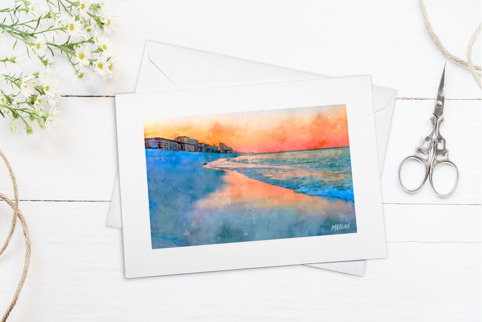 Sunrise on Panama City Beach Greeting Cards/Birthday Cards