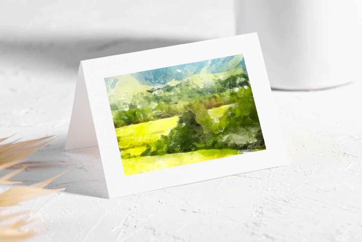 Cades Cove Canvas Greeting Card Product