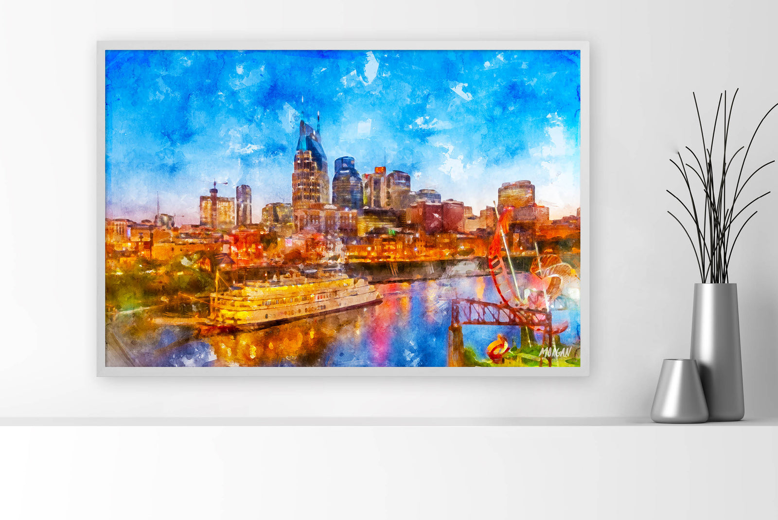 Downtown Nashville/General Jackson Wall Art and Framed Art Prints