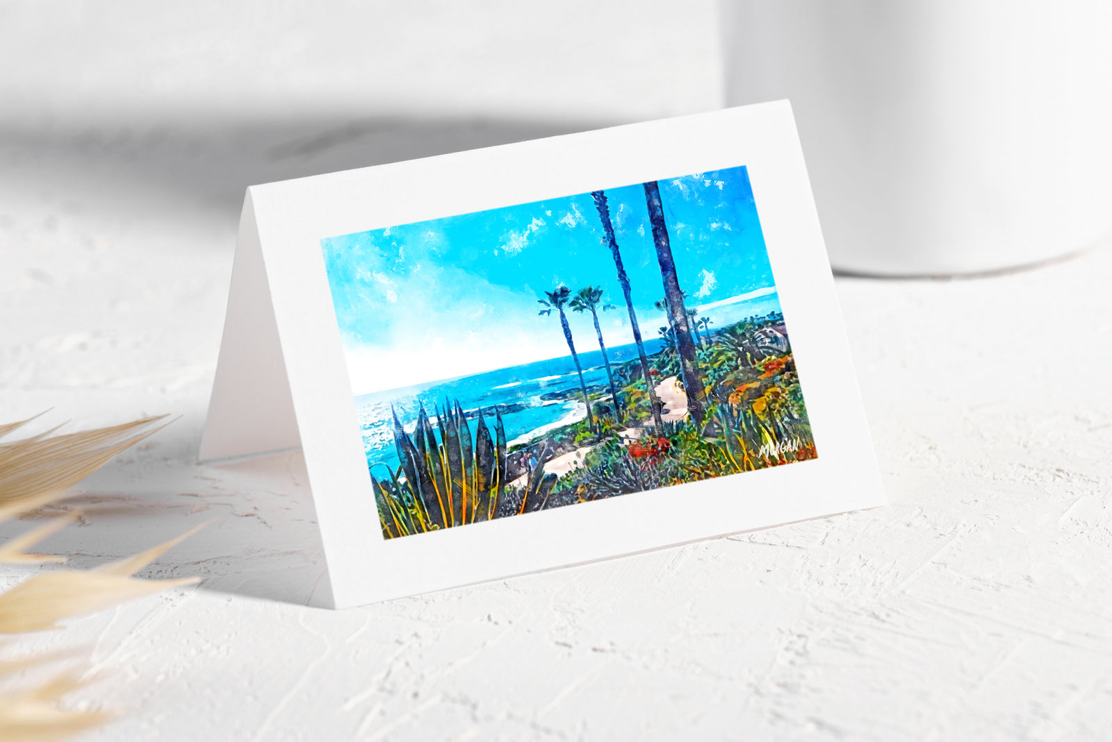 Malibu Blue Los Angeles Greeting Card
