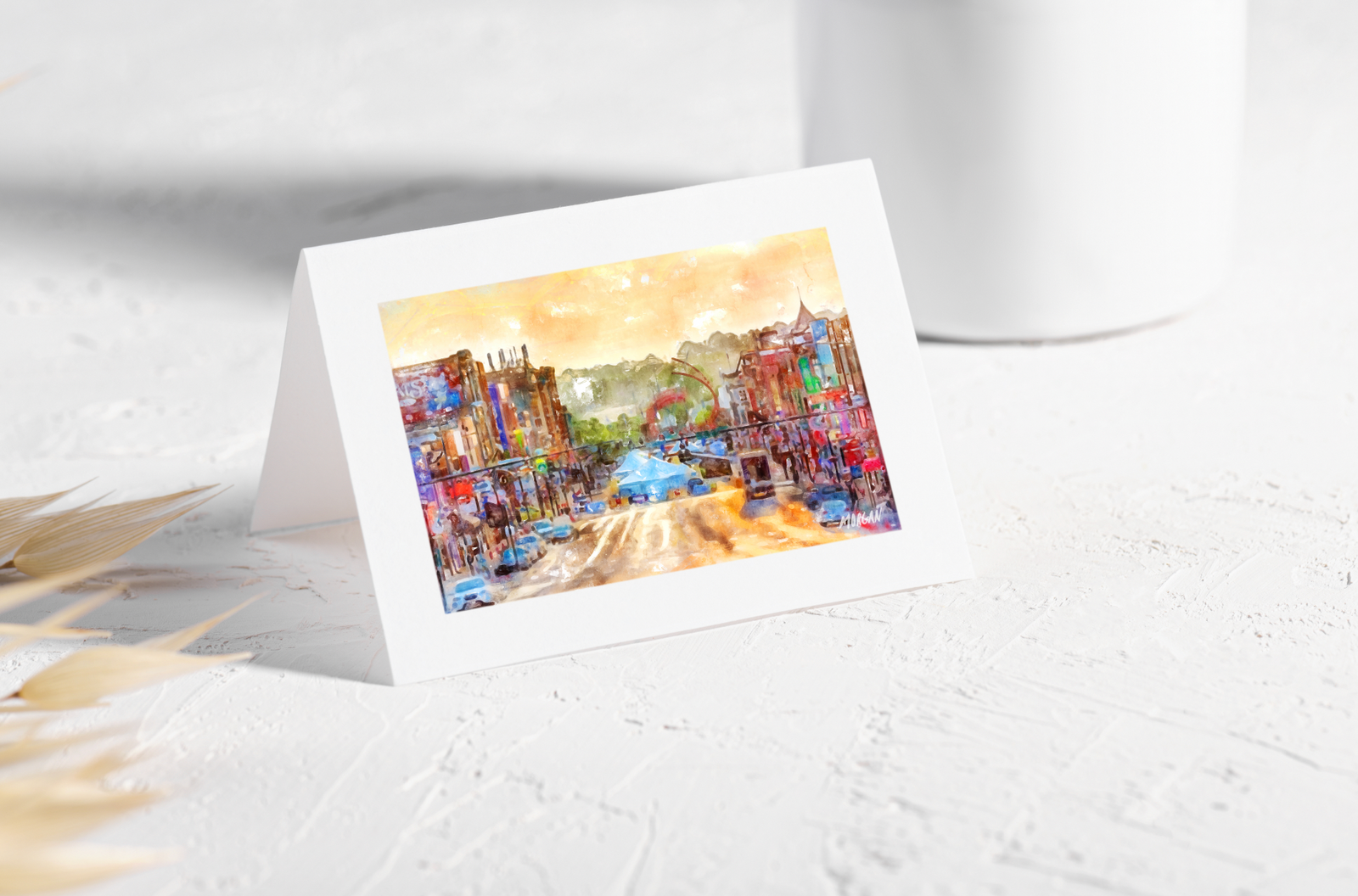 Honky Tonk Hwy in Nashville TN Greeting Card