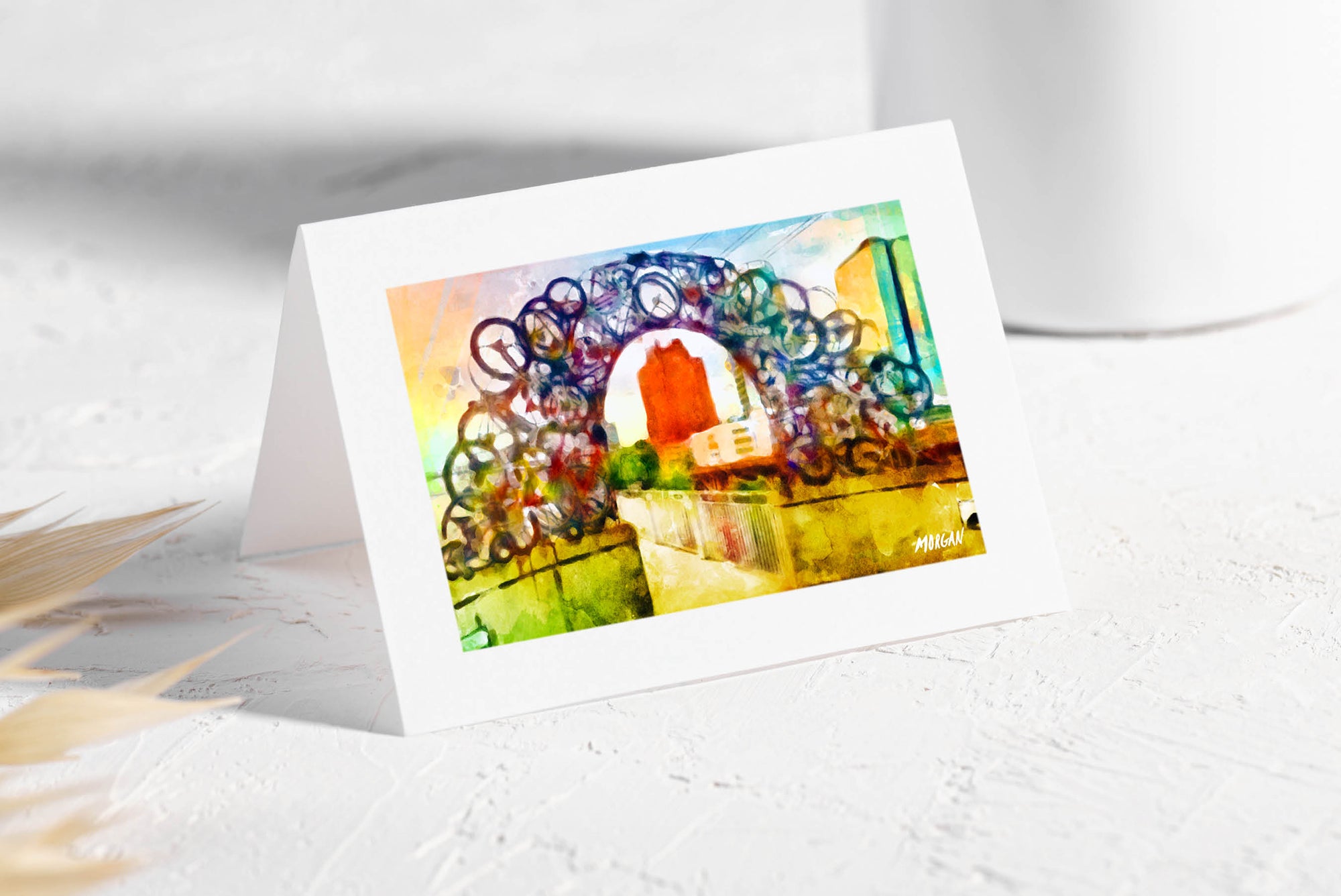 Bike Arch Knoxville TN Greeting Card