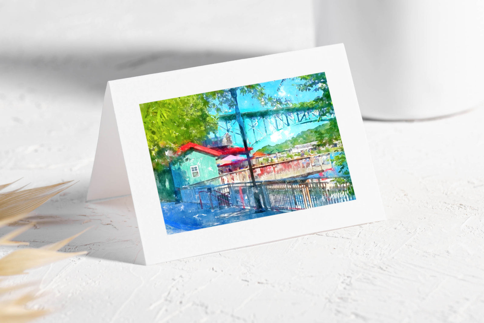 Along the River Downtown Knoxville Greeting Cards