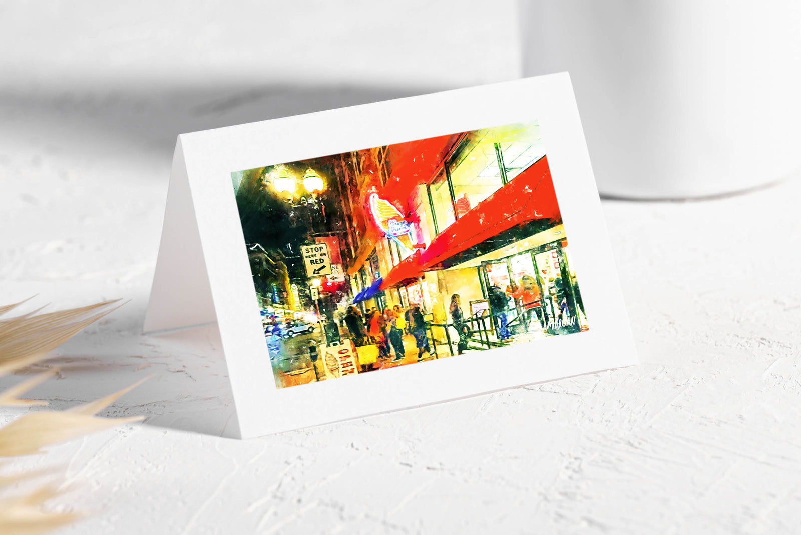 Cruze Farm Ice Cream Gay St Knoxville TN Greeting Card