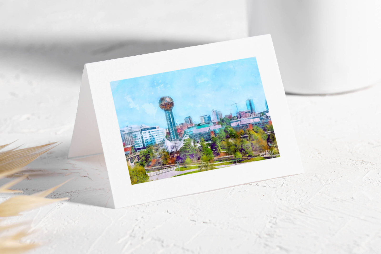 Knoxville Skyline Painting Greeting Cards/Art Cards
