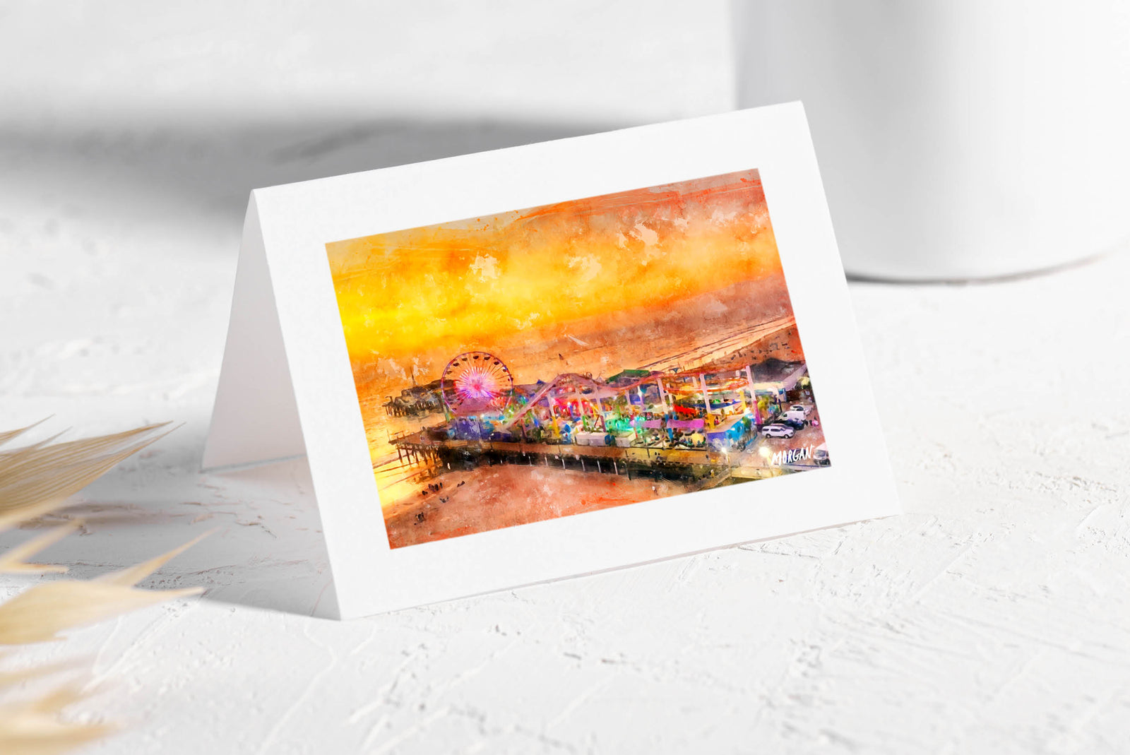 Santa Monica Pier Greeting Card