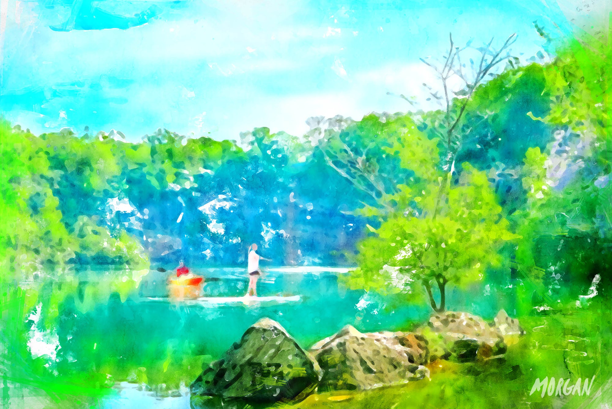 Mead's Quarry Knoxville TN Watercolor Painting