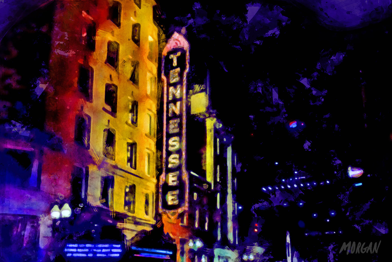 Gay Street Downtown Knoxville Watercolor Paintings