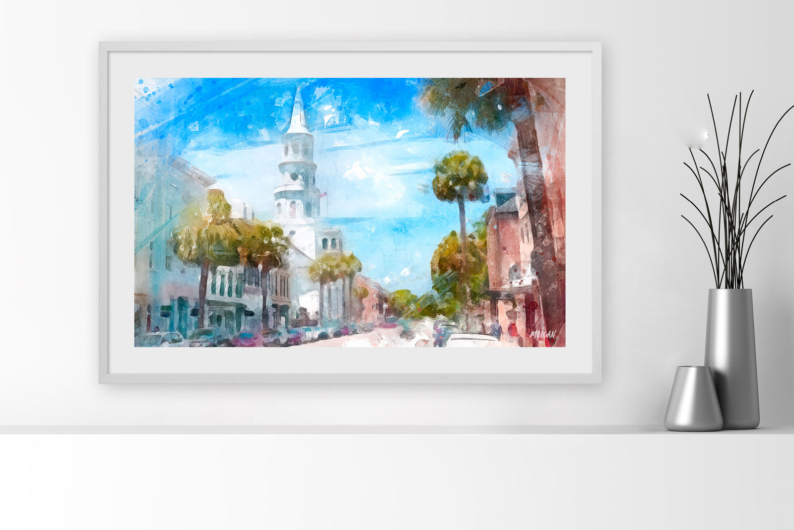 St Michaels Church Watercolor Art Prints