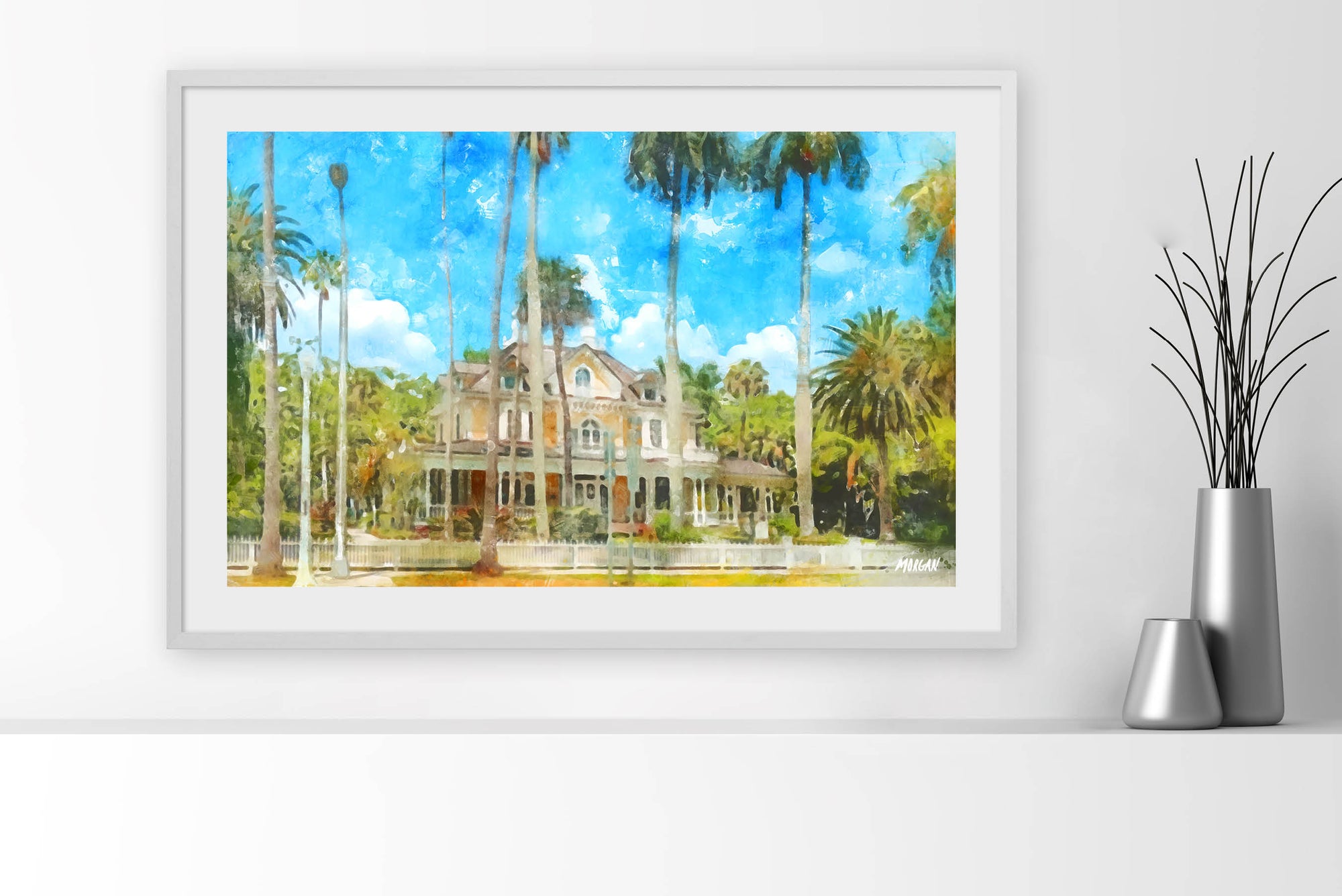Burroughs Home - Fort Myers FL Framed Art Prints