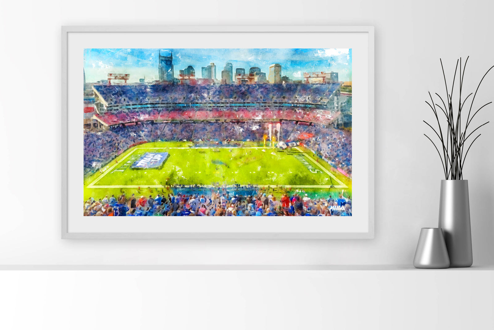 Titans Game Day in Nashville TN Wall Art and Art Prints