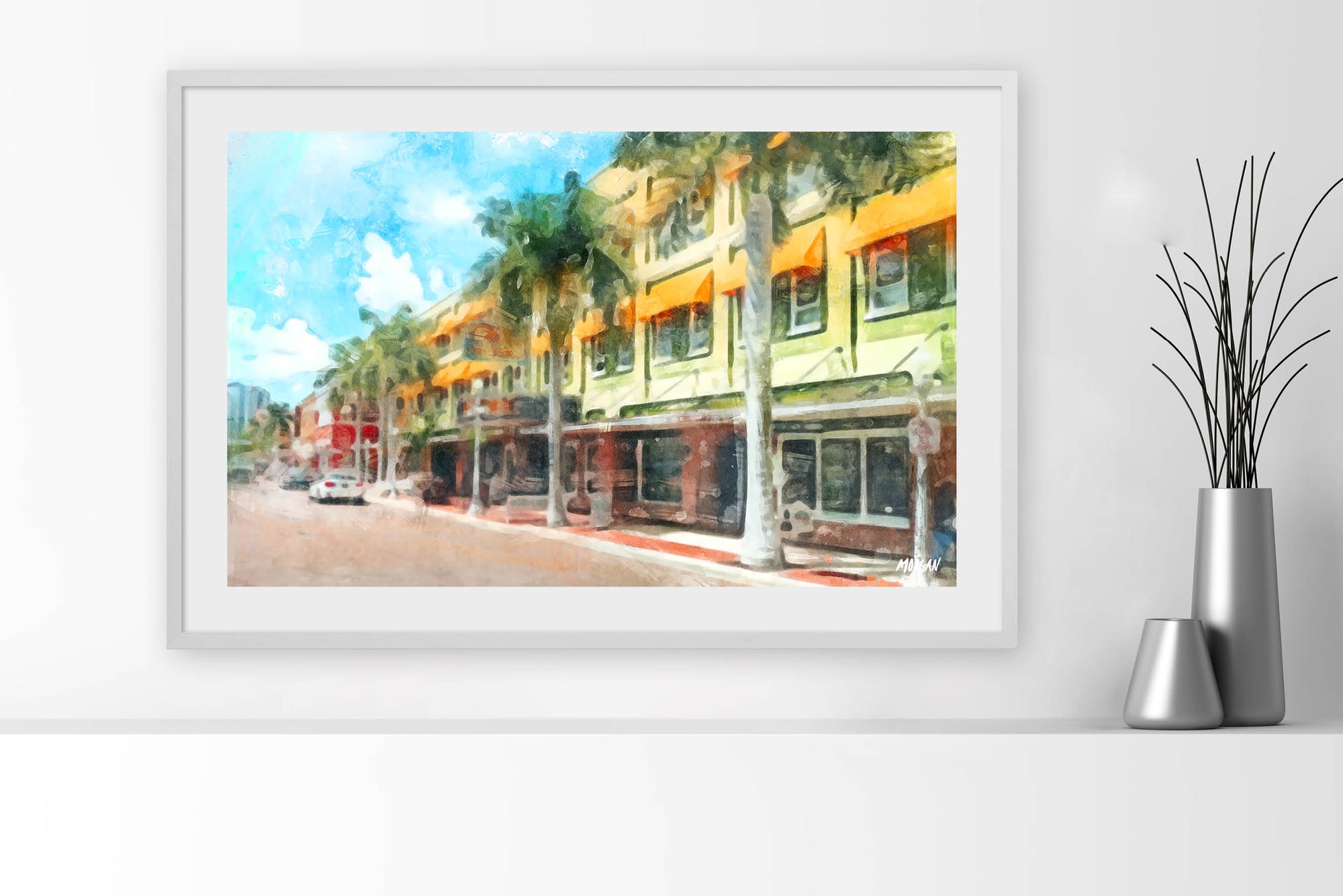 Fort Myers First Street Framed Art Prints