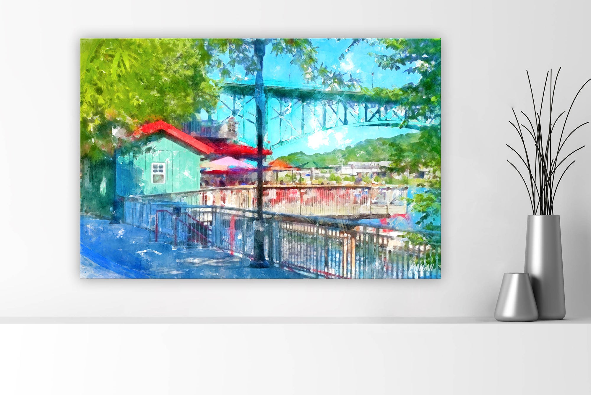 Canvases of Downtown Knoxville Along the River