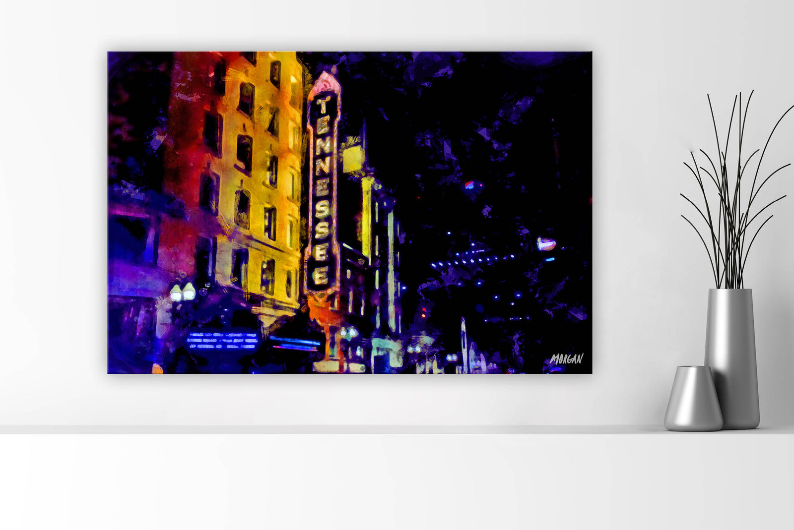 Tennessee Sign on Gay Street Downtown Knoxville Canvases