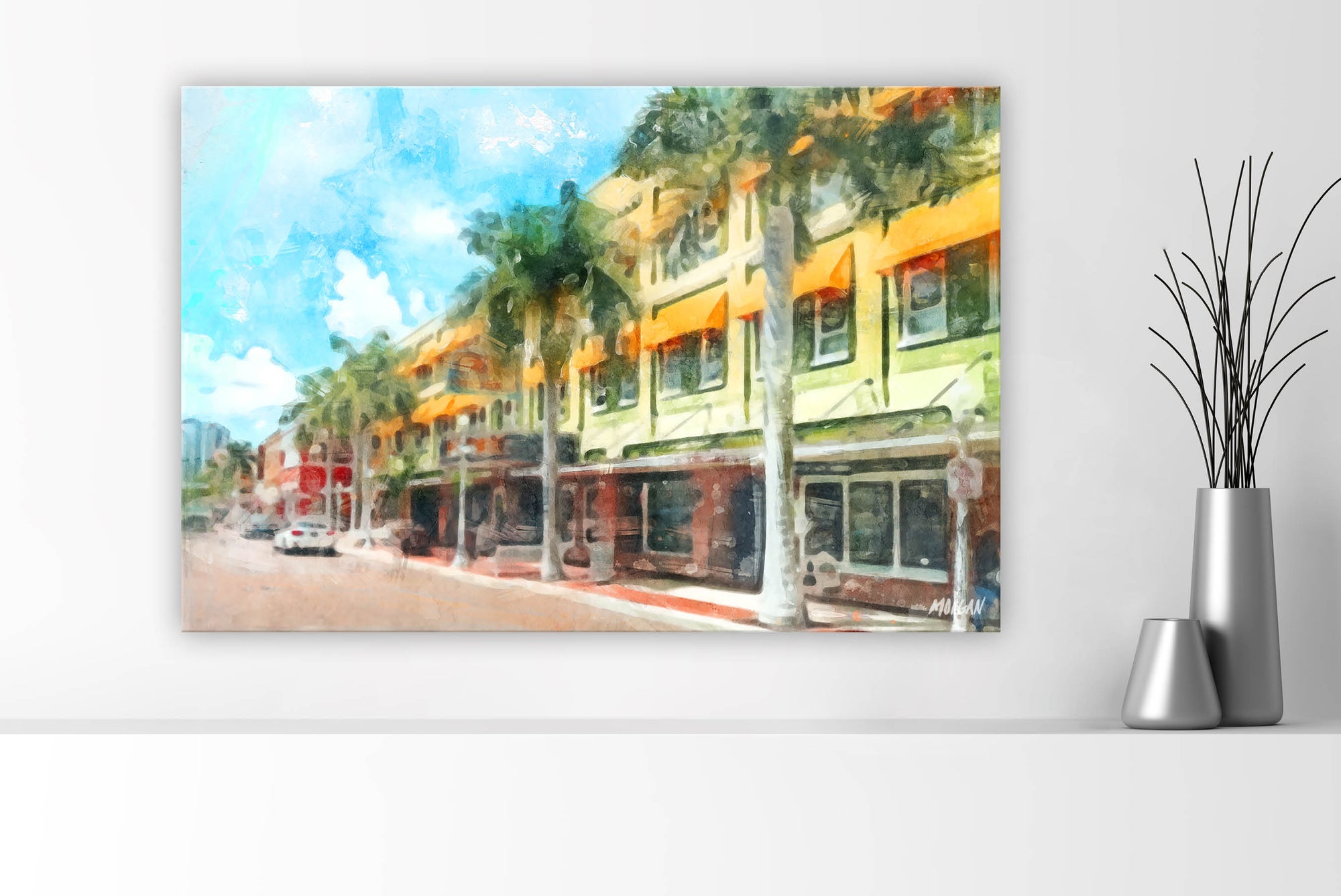 First Street - Ft Myers Florida Canvases
