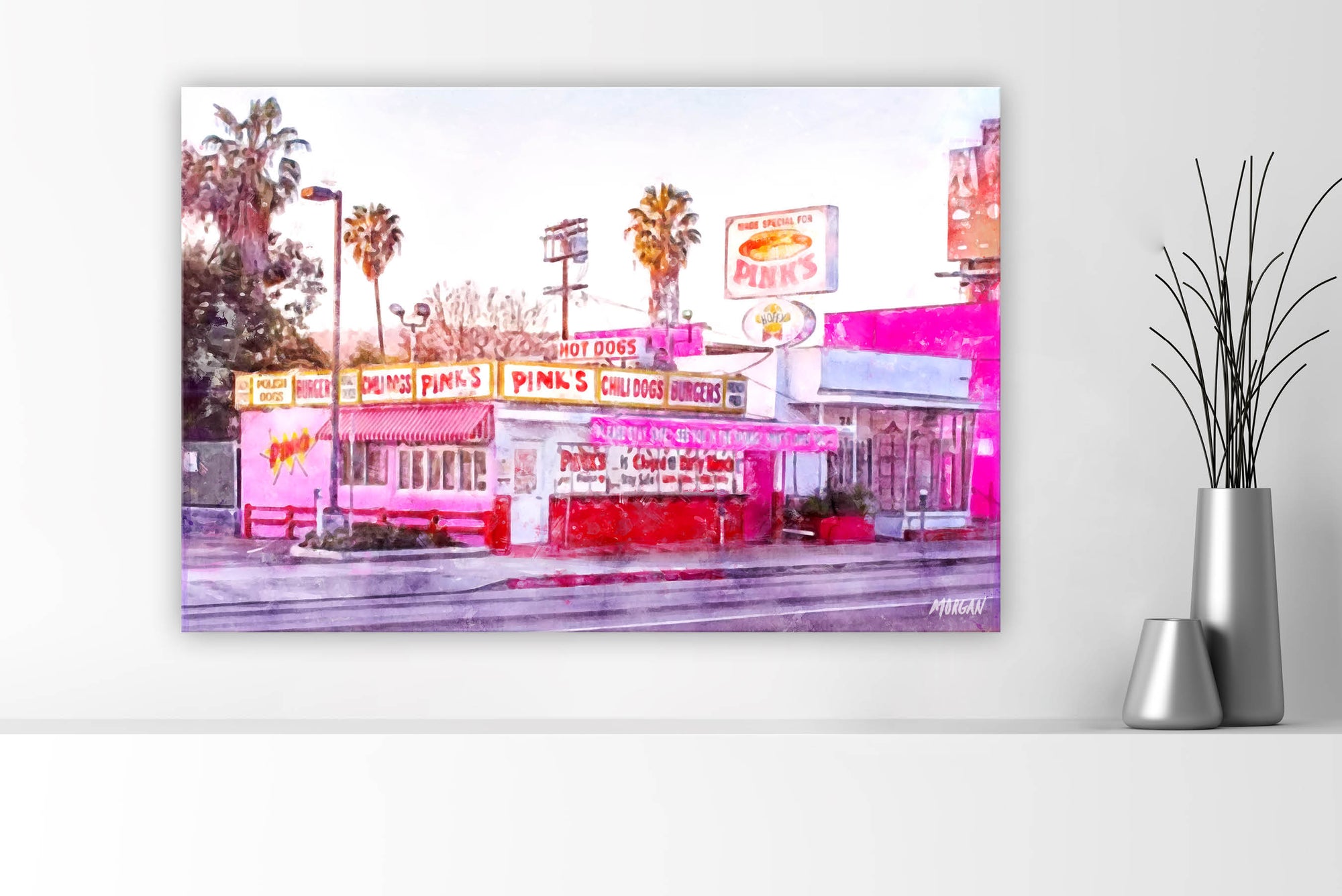 Pinks Hot Dogs in LA Canvases