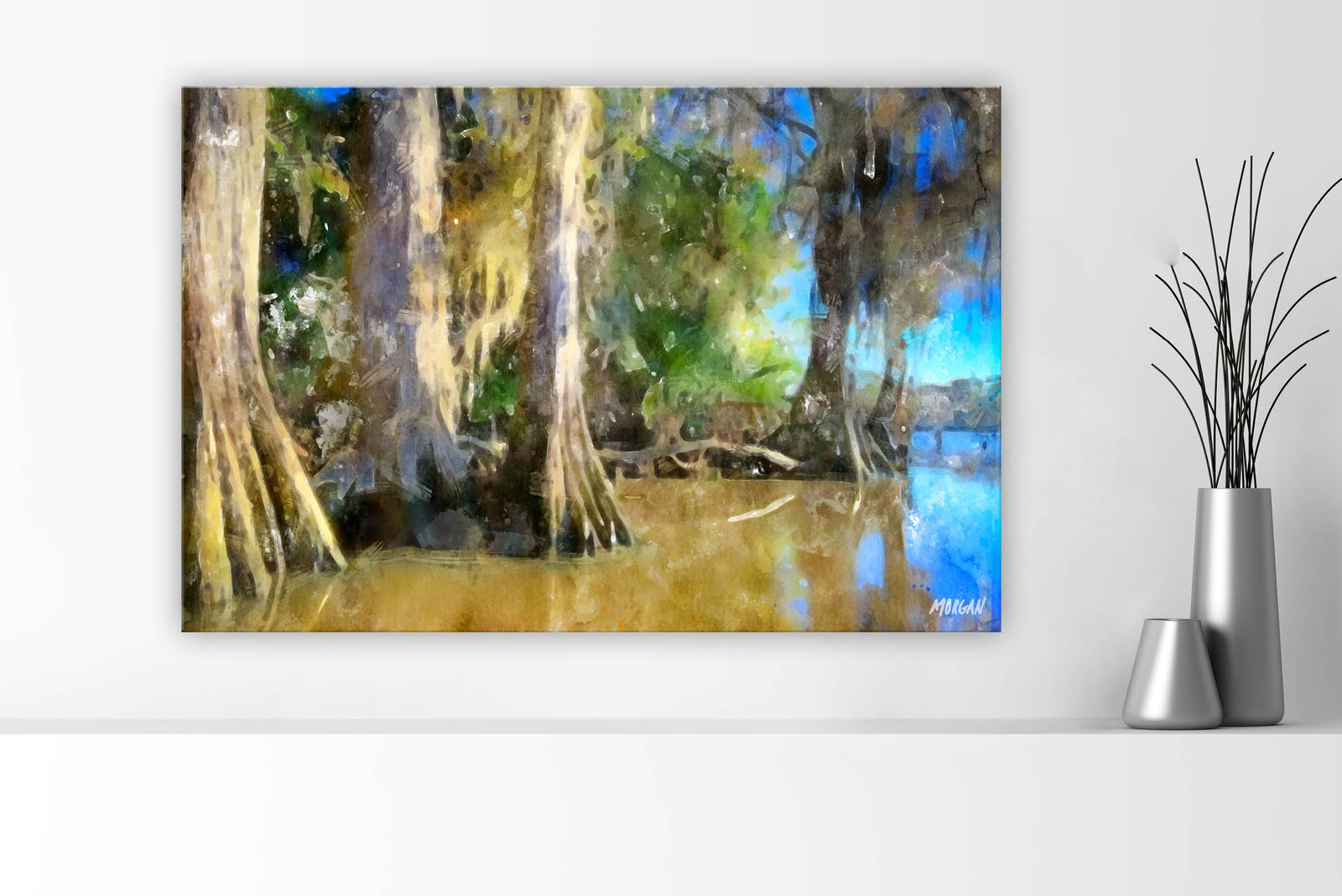 Swamp Giants - New Orleans Landmarks Watercolor Canvases