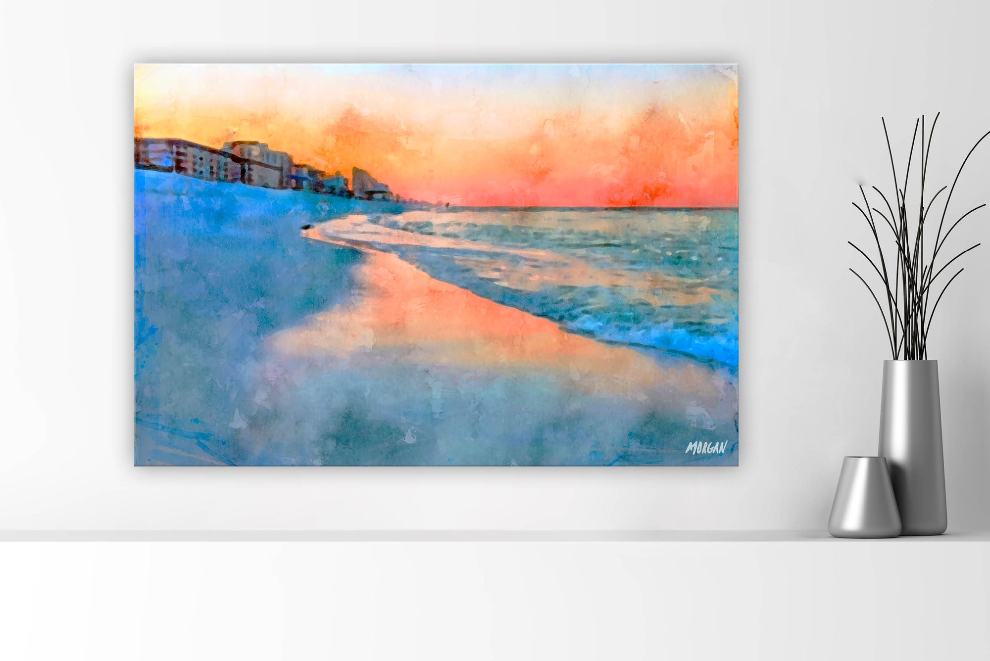 Sunrise on Panama City Beach Canvases