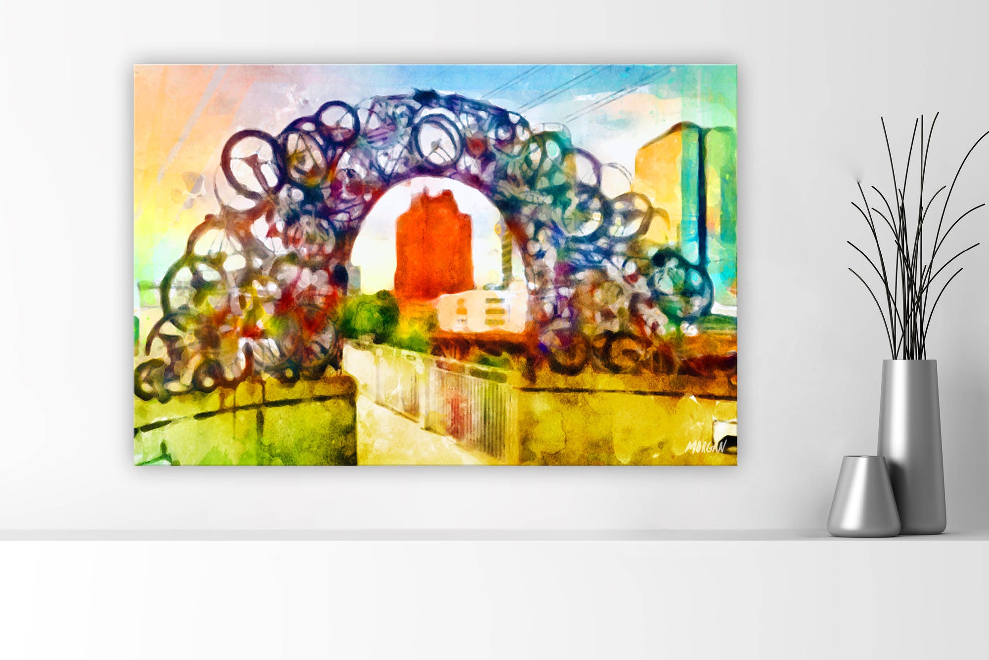 Bike Arch Knoxville TN Canvases