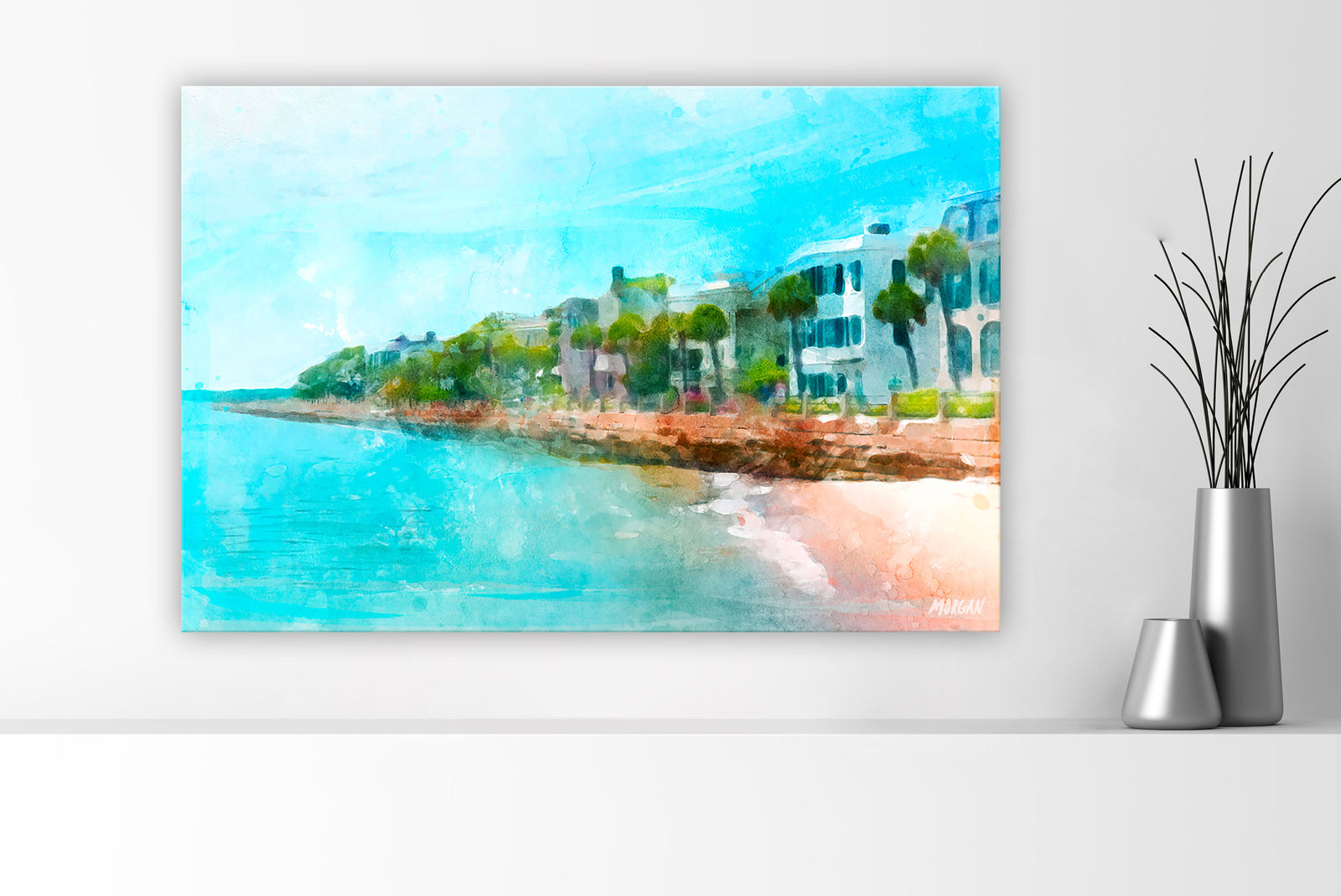 The Battery Watercolor Canvases