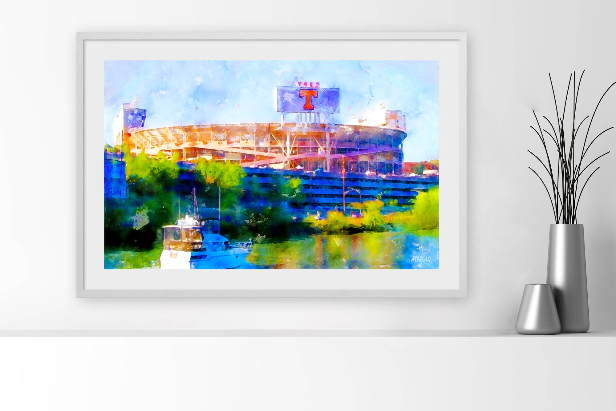Neyland Stadium Knoxville Framed Art Prints