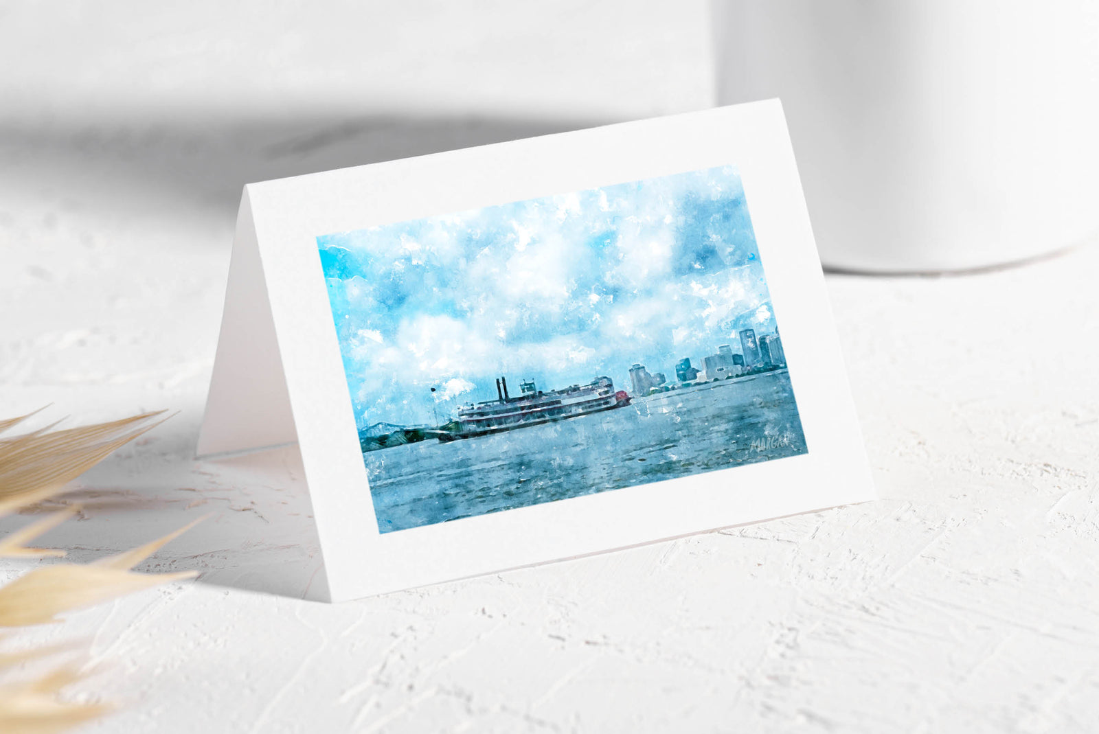 The Big Easy New Orleans Skyline Greeting Card