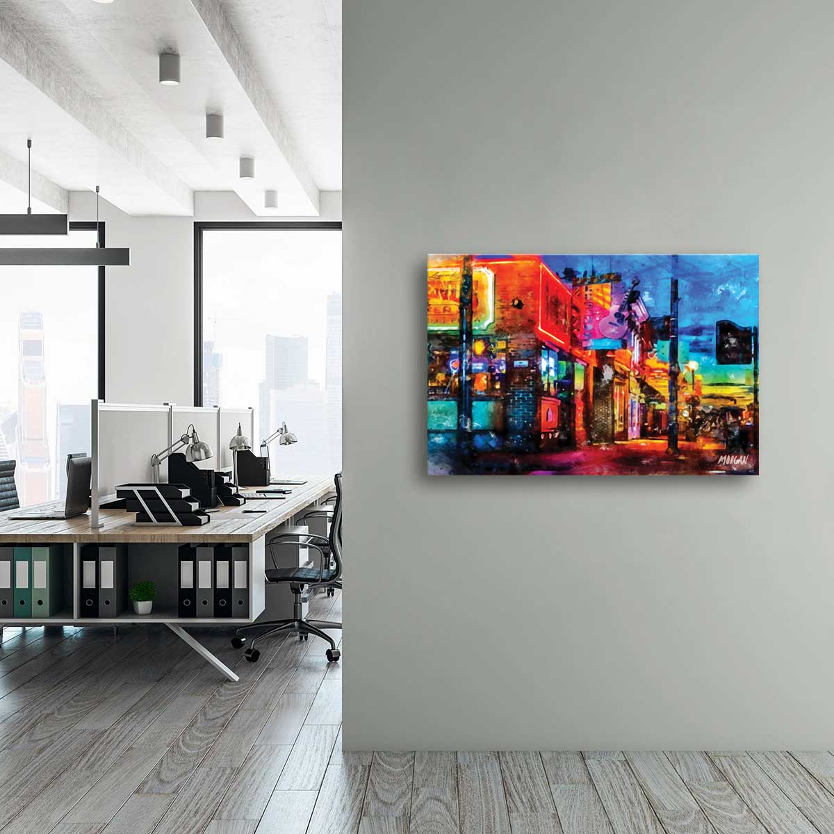 Modern Nashville corporate art.