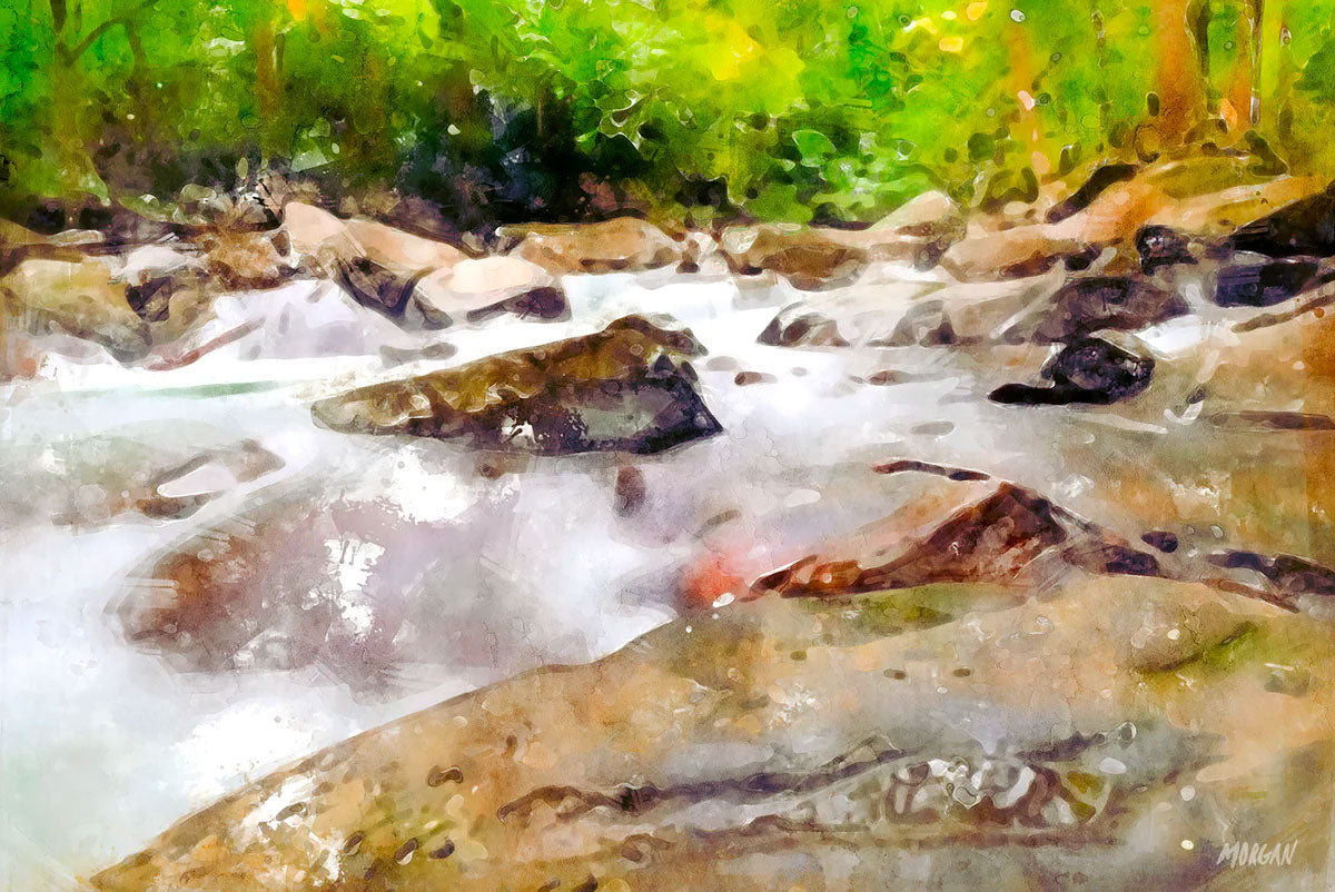 Mountain Stream Art