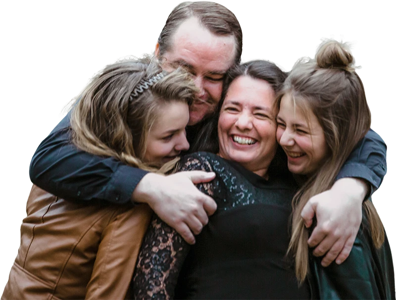 G.O.A.T CEO Kristy Lennox with family