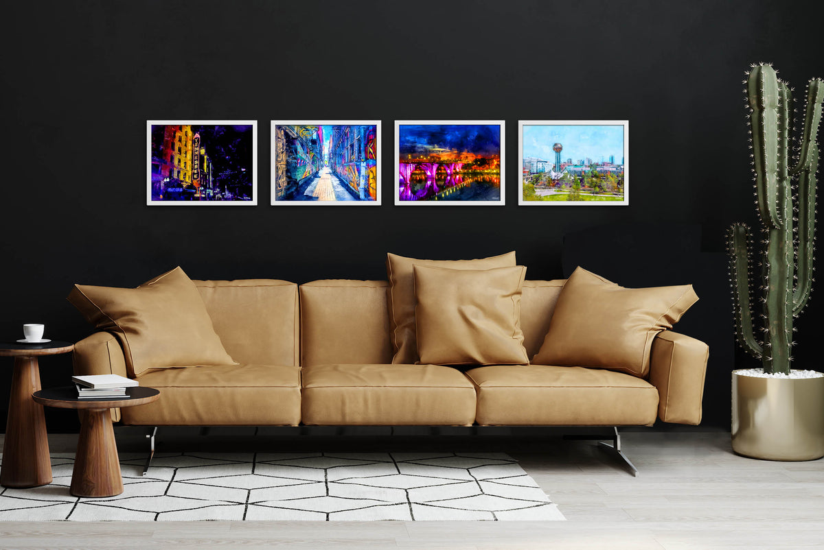 Knoxville Canvases Set of 4 (Image Size 16&quot;x12&quot;)