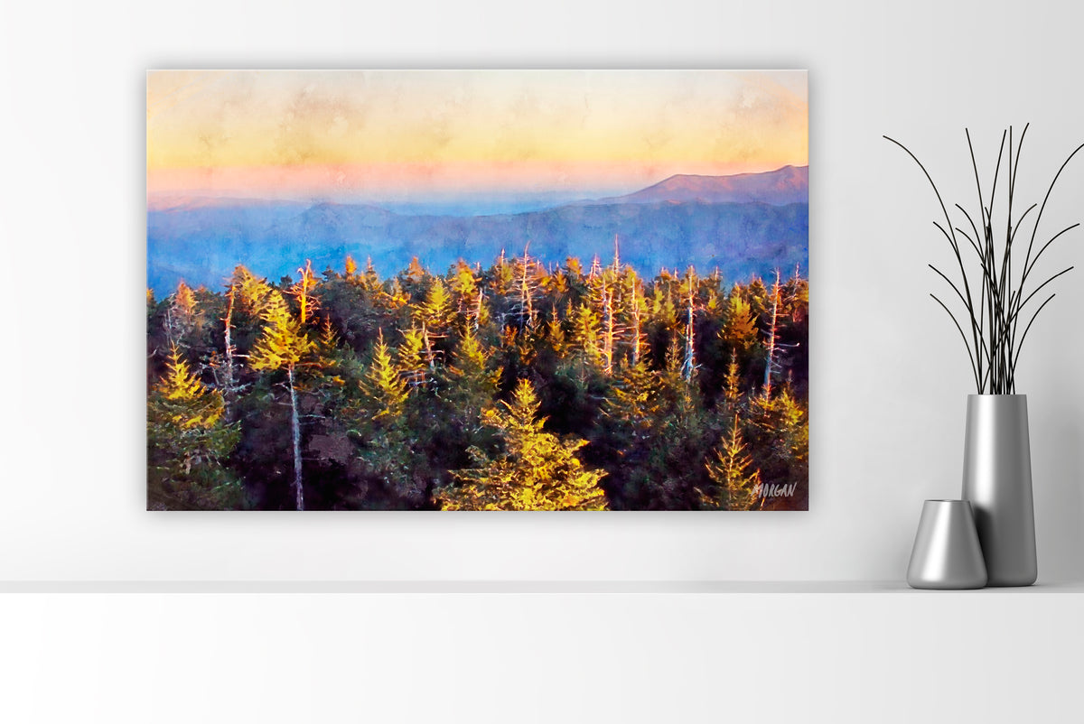 From Clingmans Dome – Smoky Mountains large canvas art print.