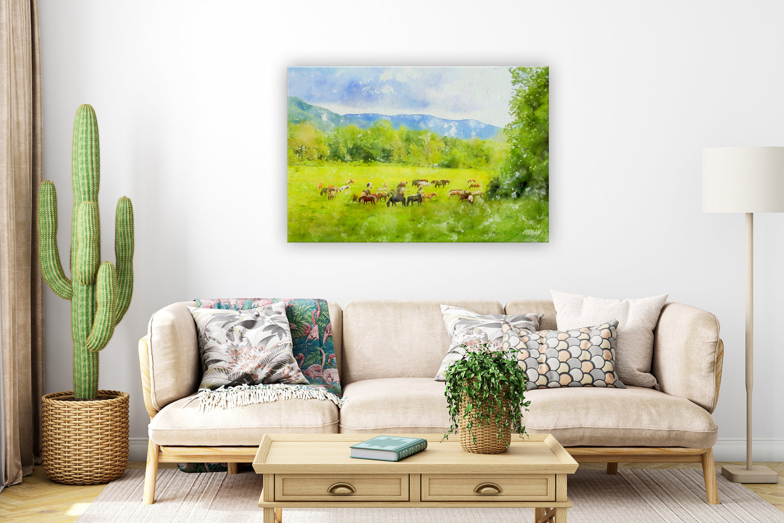 Horses at Cades Cove – Smoky Mountains wall art.