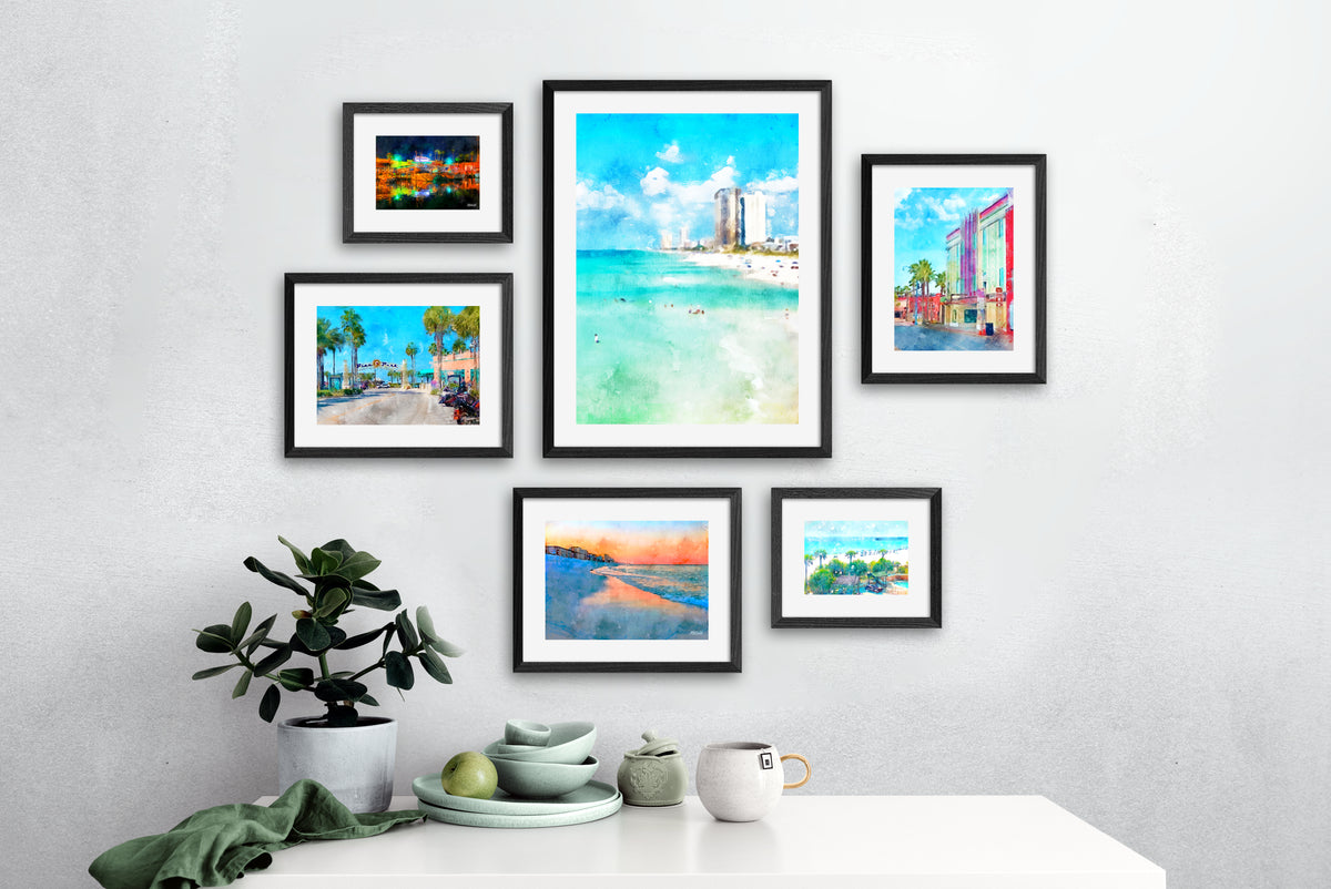 Panama City Beach Art Prints Set of 6