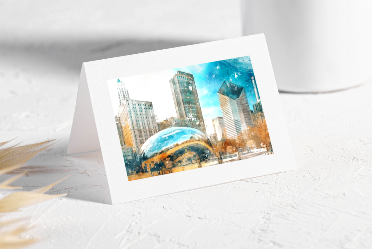 The Bean - Chicago Art Cards