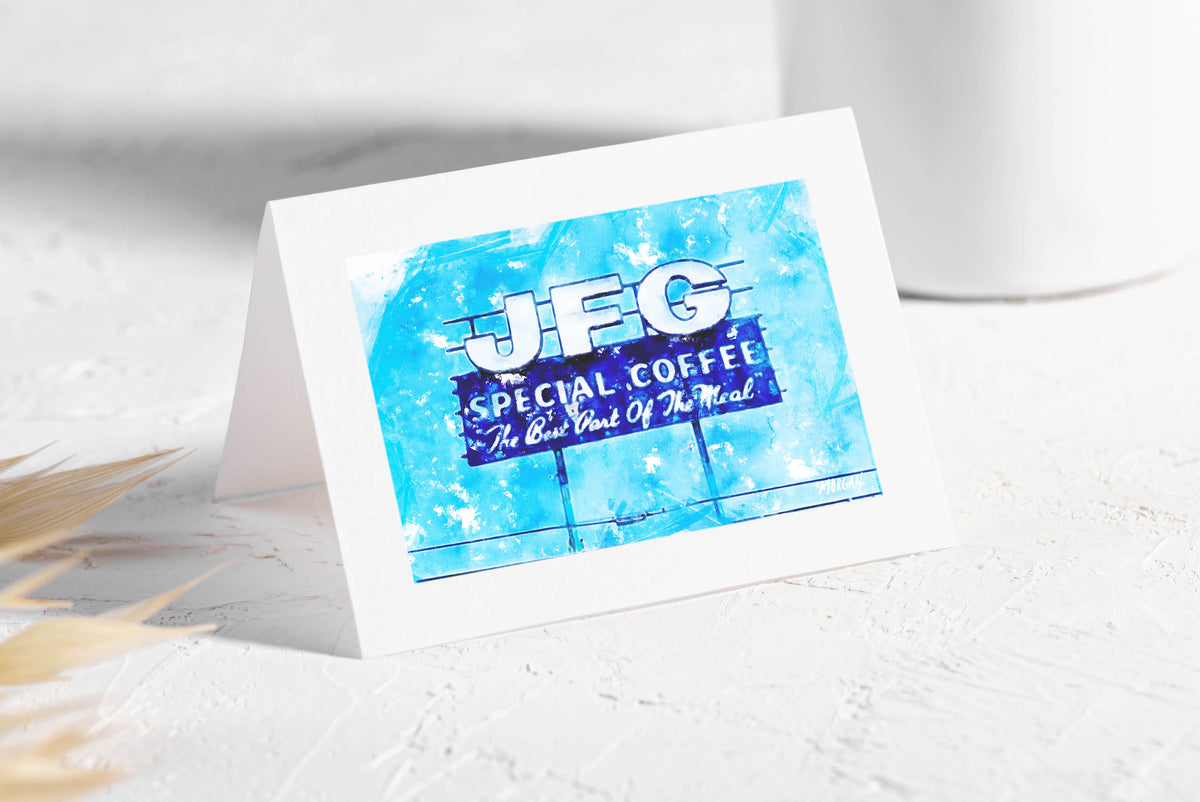 JFG Coffee Sign - Knoxville Art Cards