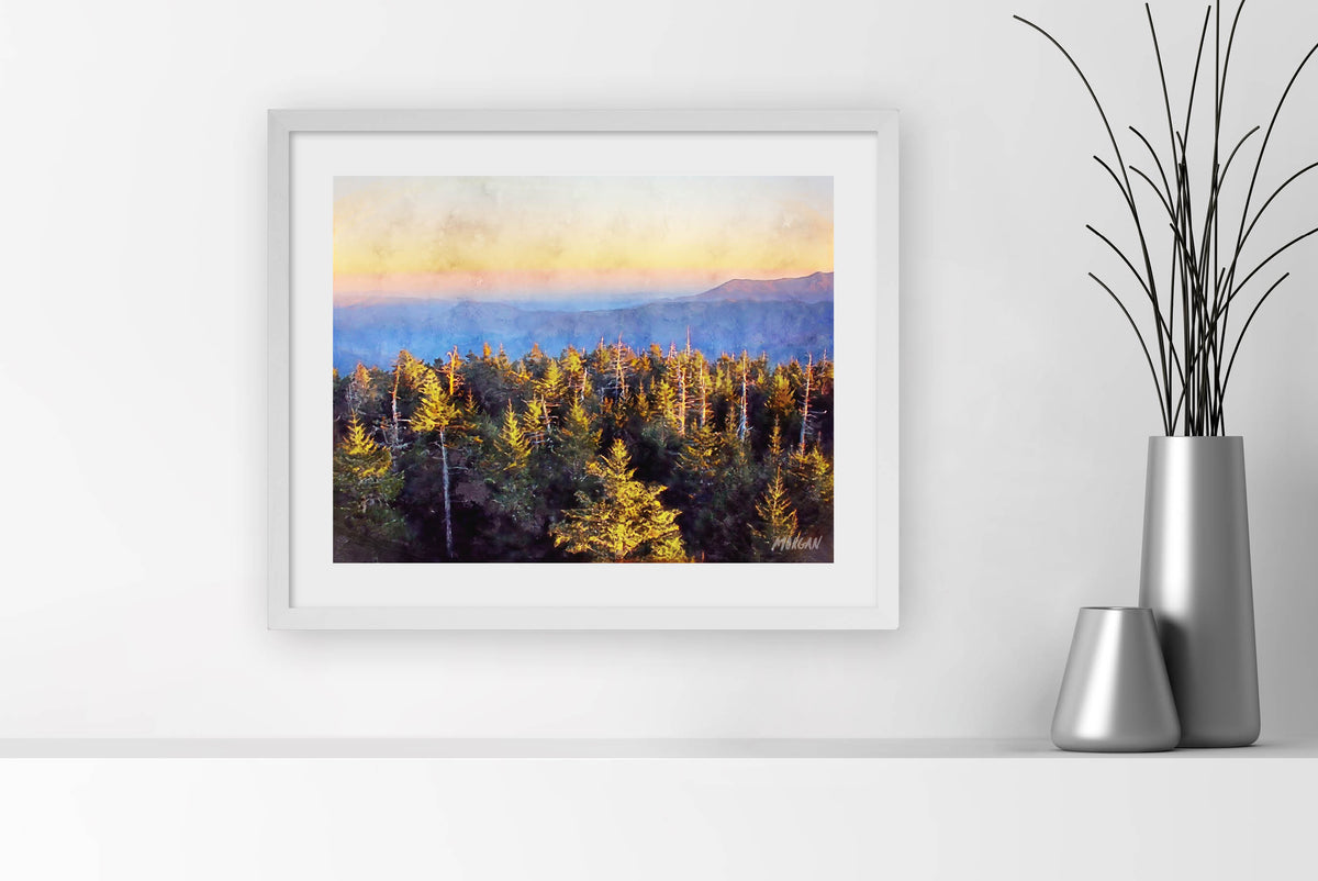 From Clingmans Dome - Great Smoky Mountains Art Prints