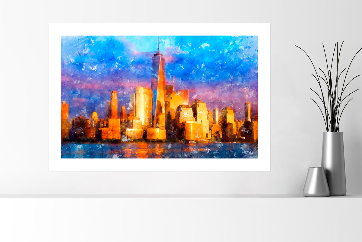 NYC Skyline 36&quot;x24&quot; Art Print