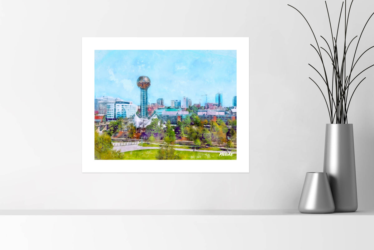 20 x 16 Knoxville Skyline Unframed Art Prints