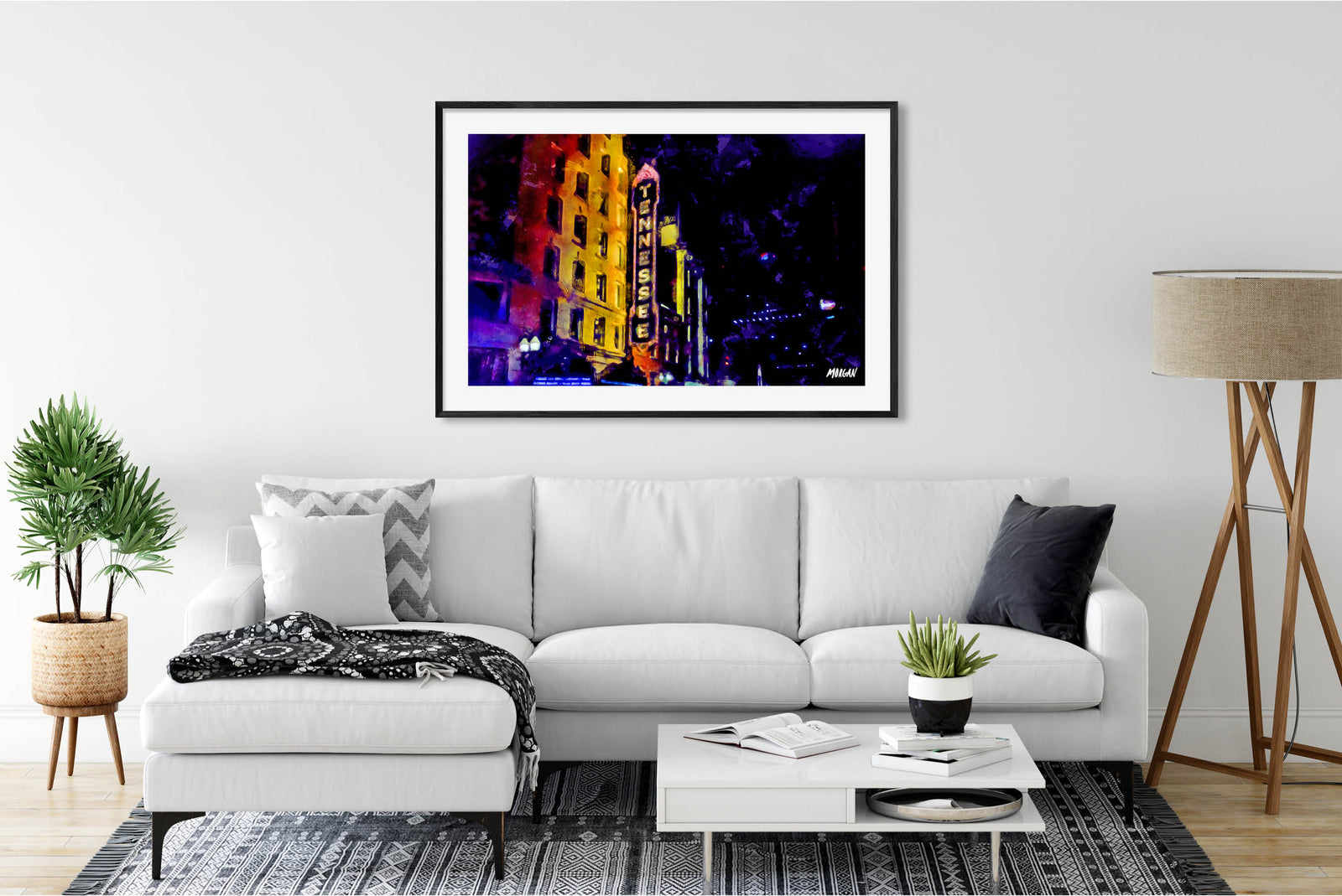Gay Street - Knoxville Art Print in Room