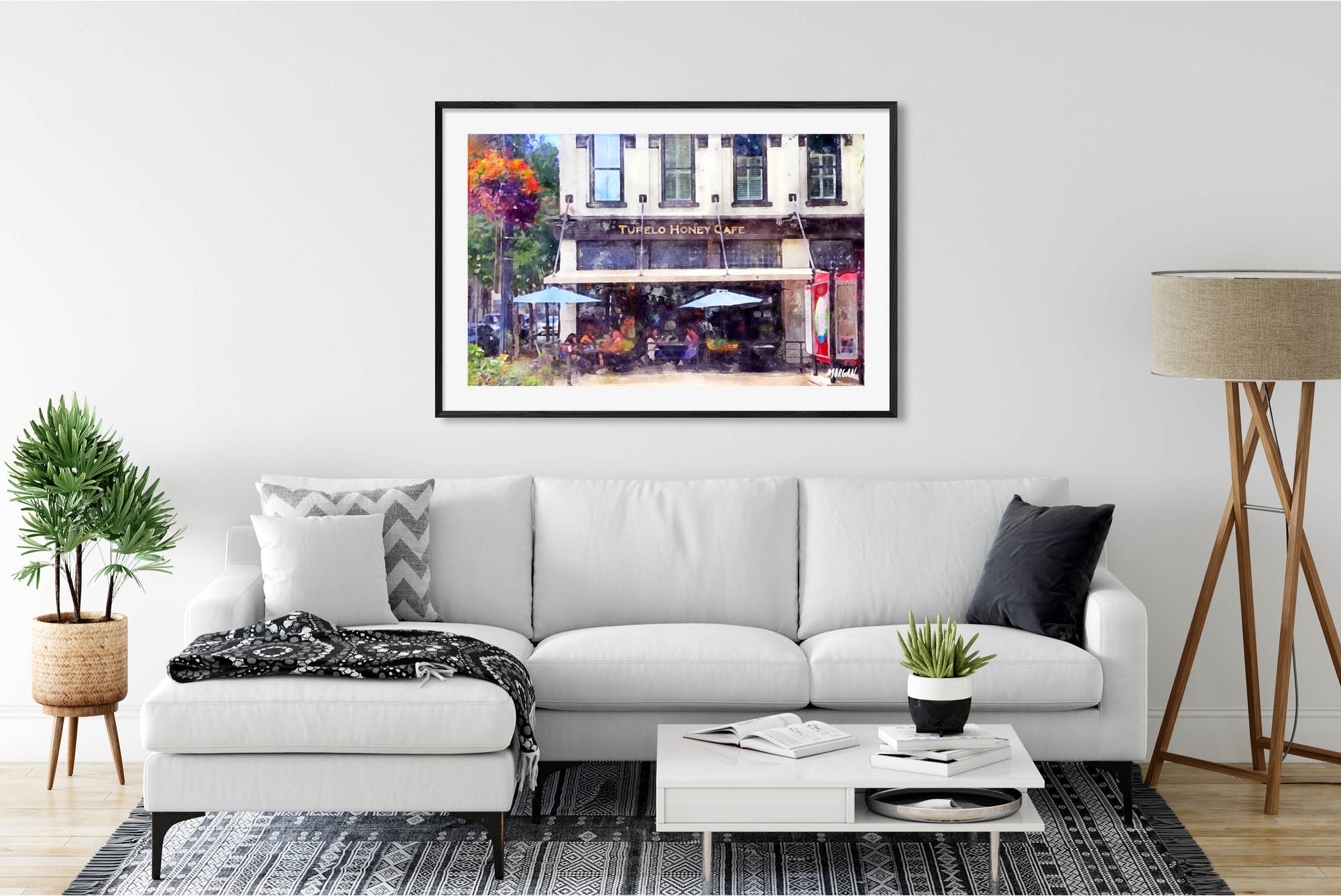 Tupelo Honey Cafe - Knoxville Art Print in Room