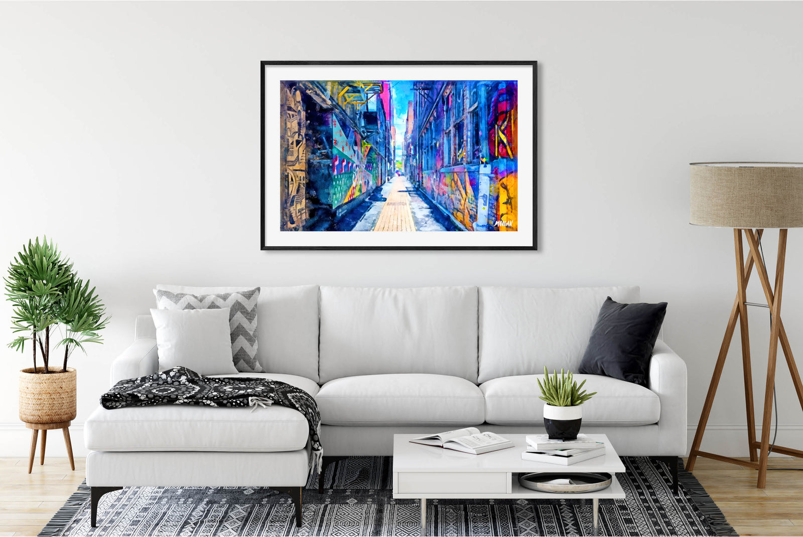 Strong Alley - Knoxville Art Print in Room