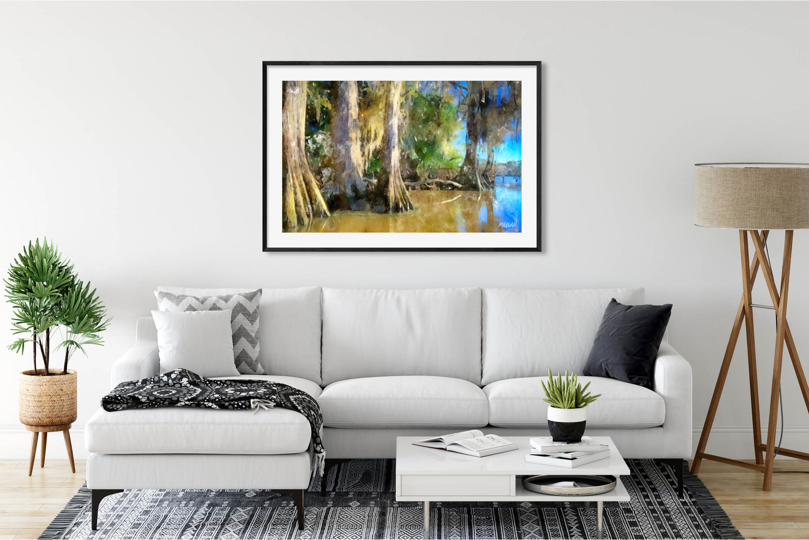Swamp Giants - New Orleans Art Print in Room