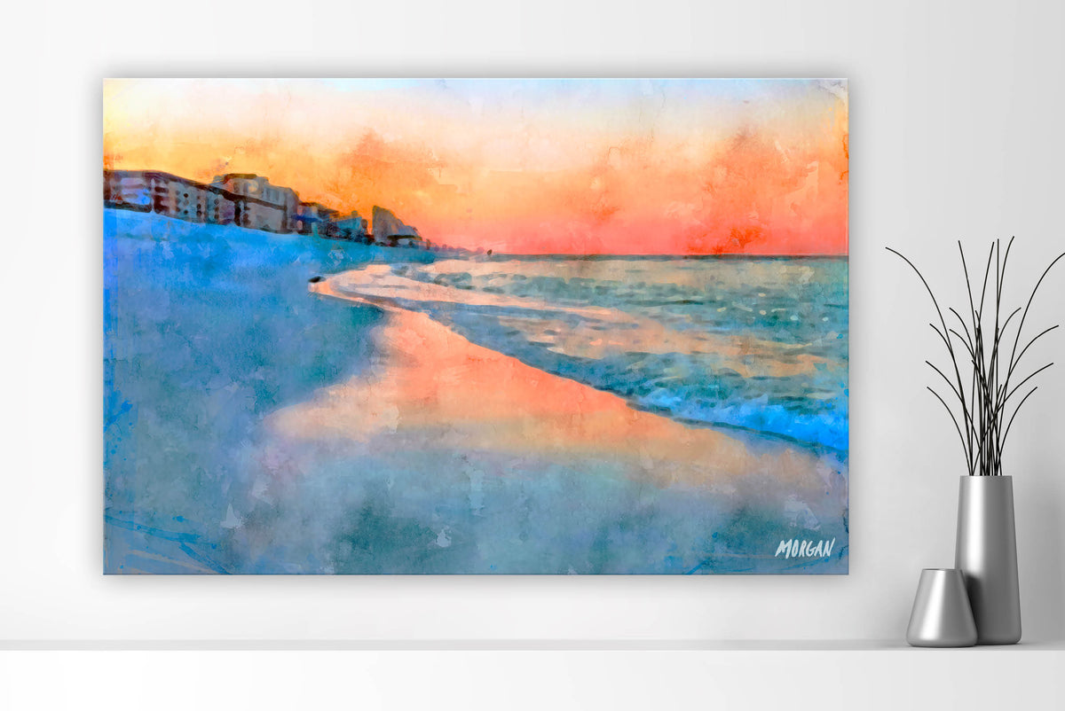 Sunrise on Panama City Beach 60x40 Canvas