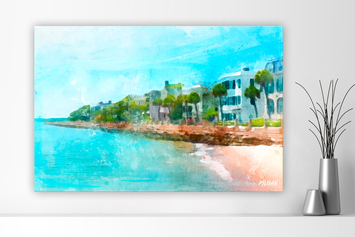 The Battery - Charleston Canvas 60&quot;x40&quot;