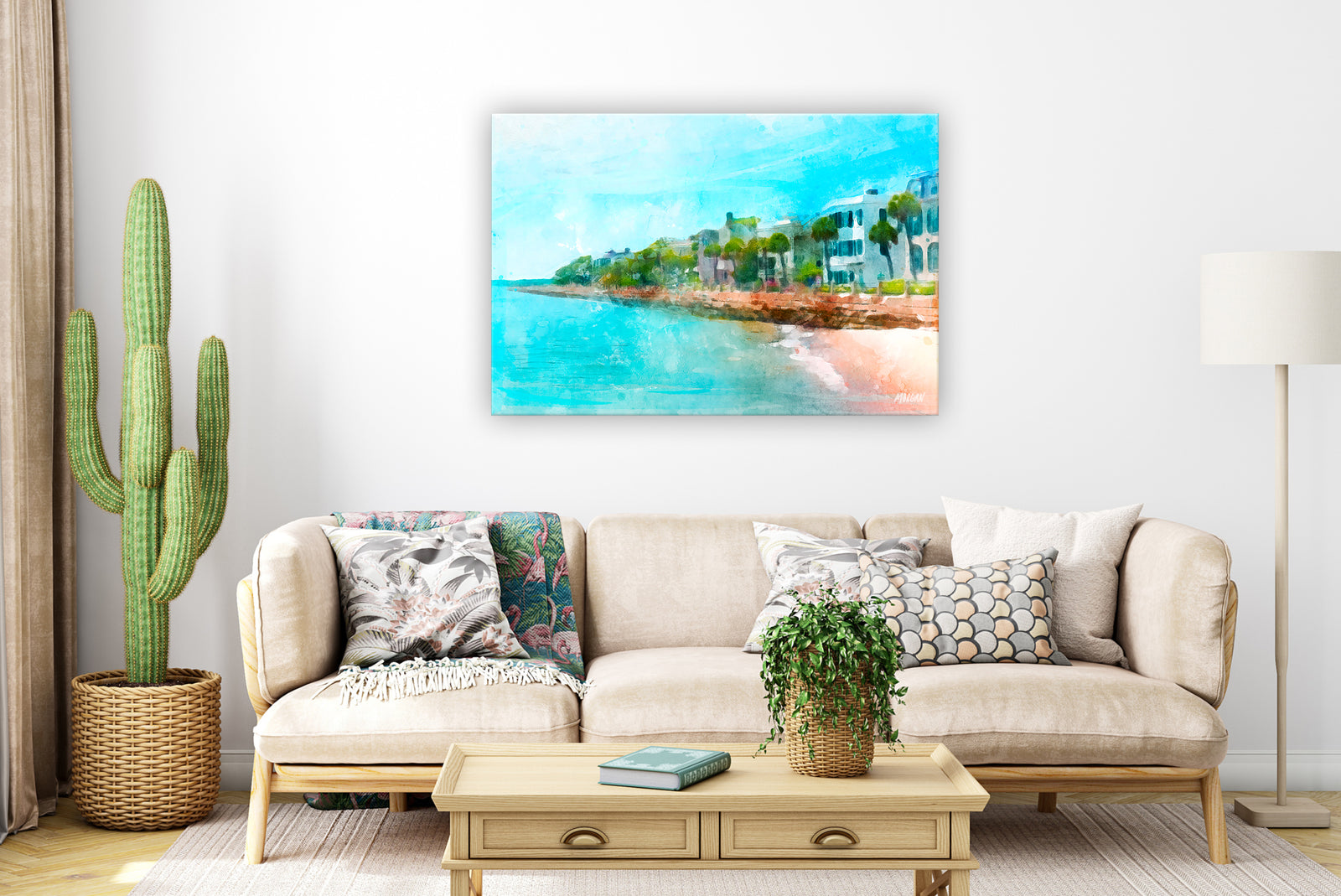 The Battery - Charleston Canvas in Room